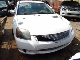 2011 MITSUBISHI GALANT 4DOOR FE WHITE 2.4 AT 203957